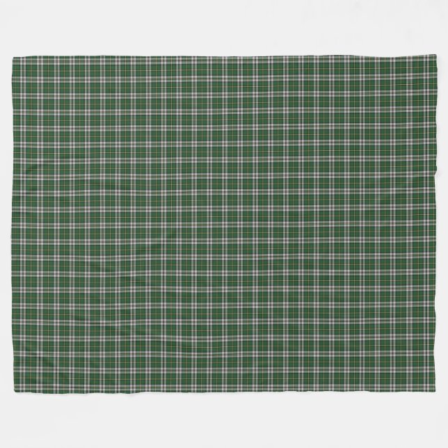 Couverture Polaire Tartan du Cap-Breton Tartan vert personnalisé Plai (Devant (Horizontal))