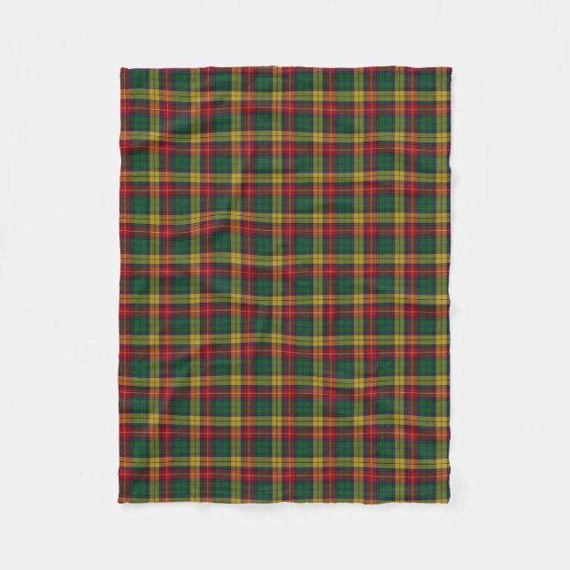 Couverture Polaire Tartan écossais de classique de Buchanan de clan (Devant)