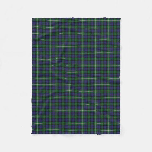 Couverture Polaire Tartan écossais de classique de Forbes de clan (Devant)