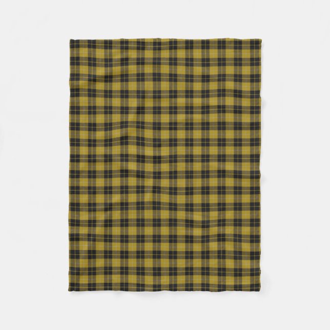 Couverture Polaire Tartan écossais de classique de jaune de robe de (Devant)