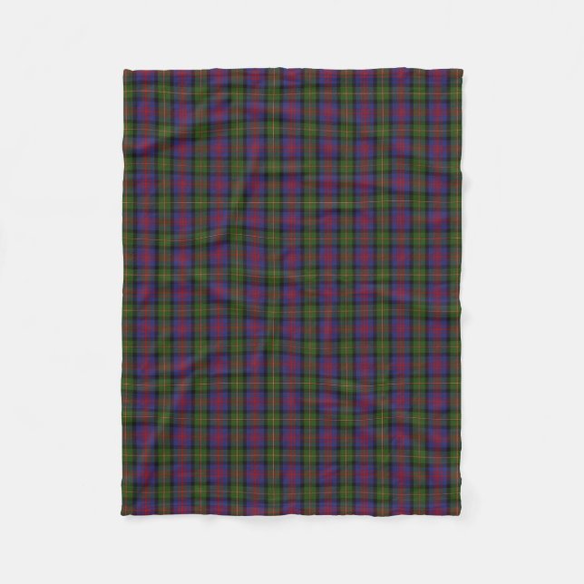 Couverture Polaire Tartan écossais de classique de MacLennan de clan (Devant)