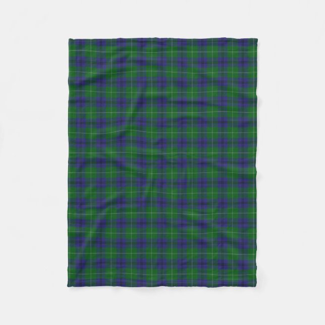 Couverture Polaire Tartan écossais de classique d'Oliphant de clan (Devant)