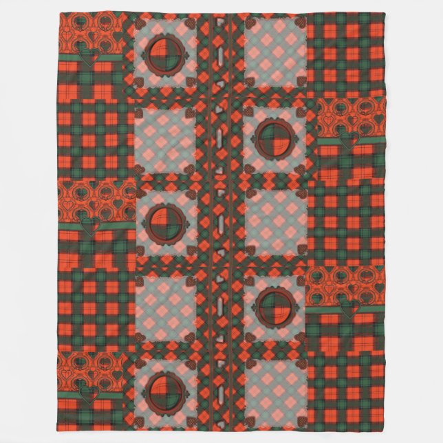 Couverture Polaire Tartan écossais de kilt de plaid de clan de (Devant)