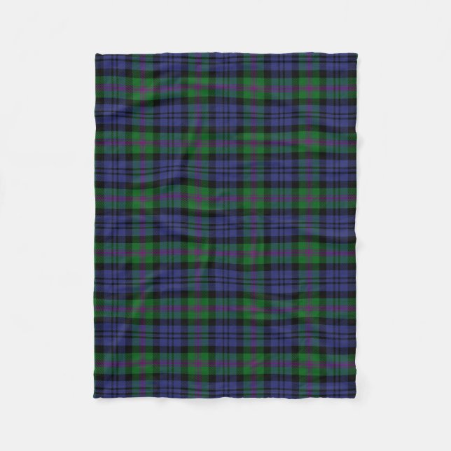 Couverture Polaire Tartan Plaid du clan écossais Baird (Devant)