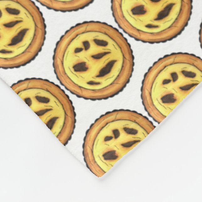 Couverture Polaire Tarte à l'oeuf de garde portugaise Pastel Pastéis  (Coin)