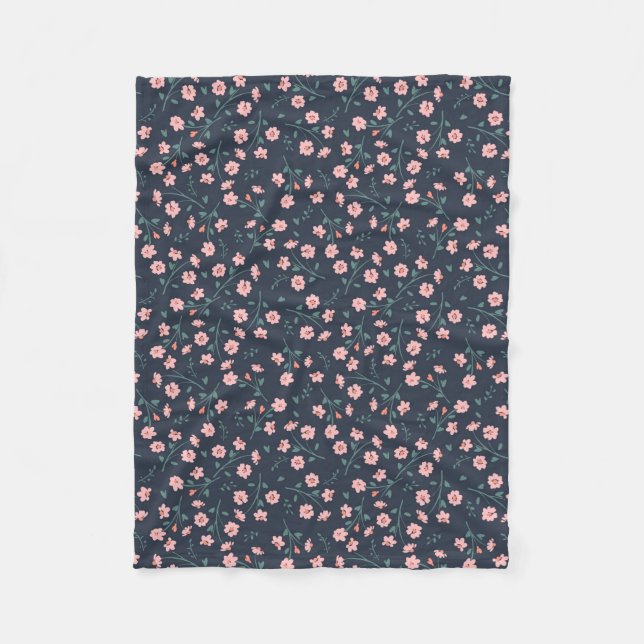 Couverture Polaire Tatouages à fleurs (Devant)