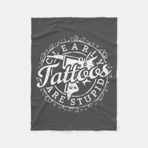Couverture Polaire Tatouages sont une chemise étudiée drôle Tatoueur