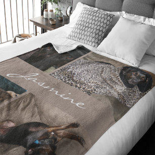 Couverture Polaire Taupe de chien de collection photo moderne