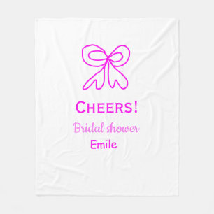 Couverture Polaire Tchèque rose violet ruban enterrement de vie de je