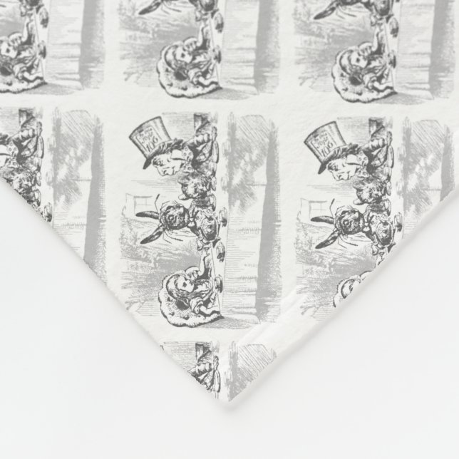 Couverture Polaire Tea Party Vintage Alice au pays des merveilles (Coin)