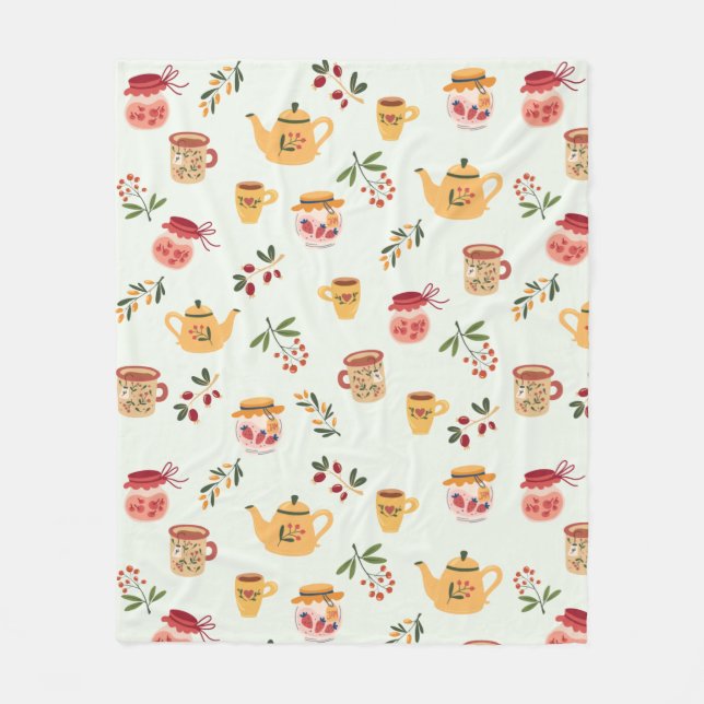 Couverture Polaire Tea Time Seamless Motif Baby (Devant)