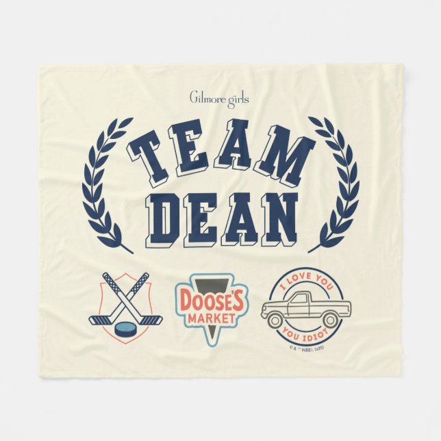 Couverture Polaire Team Dean Gilmore Girls Design (Devant (Horizontal))