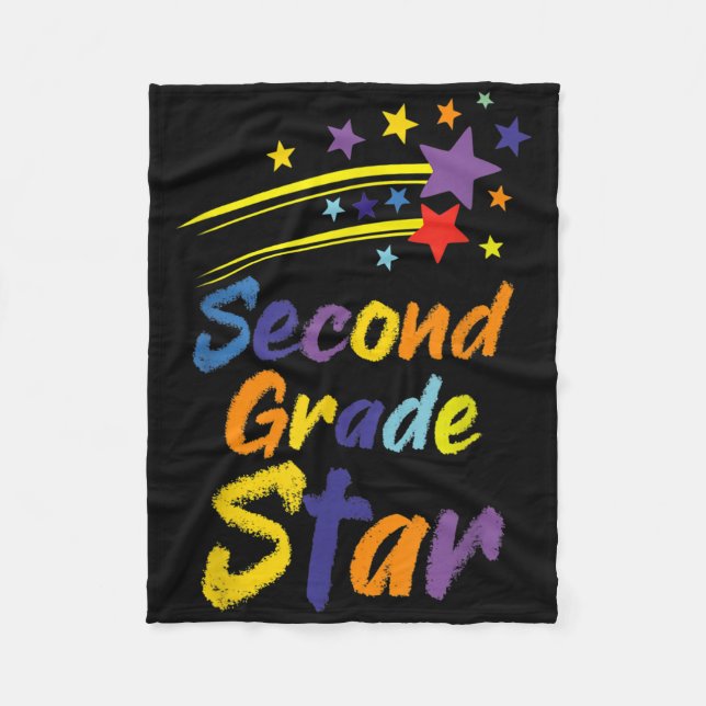 Couverture Polaire Team Second 2nd Grade Back To School Student Teach (Devant)