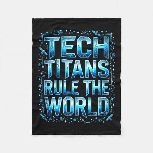Couverture Polaire Tech Titans Rule Funny Big Technology Satire Wer G (Devant)