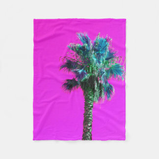 Couverture Polaire Technicolor Palm Tree