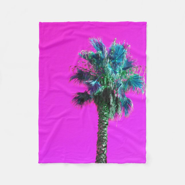 Couverture Polaire Technicolor Palm Tree (Devant)