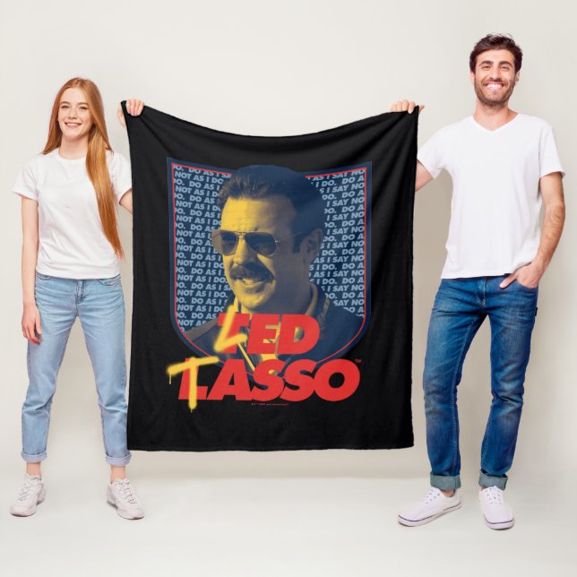 Couverture Polaire Ted Lasso | Insigne Led Tasso (En situation)
