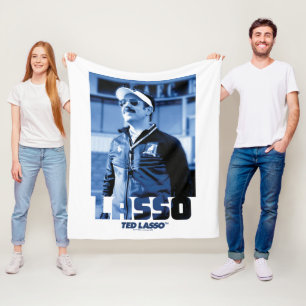 Couverture Polaire Ted Lasso   Lasso Photo Portrait Graphique
