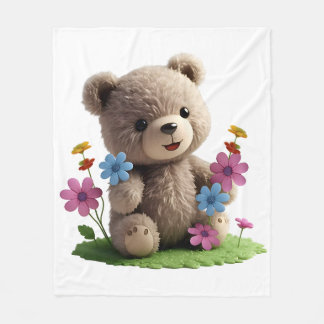 Couverture Polaire Teddy_design.no.6- par Maaya Prints,