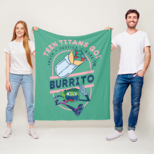 Couverture Polaire Teen Titans Go ! Beast Boy "Truth Justice Burrito"