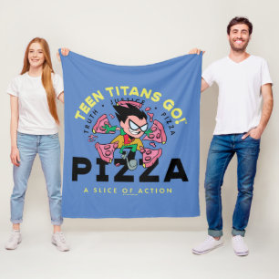 Couverture Polaire Teen Titans Go ! Robin "Truth Justice Pizza"