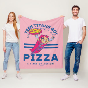 Couverture Polaire Teen Titans Go ! Starfire "Truth Justice Pizza"