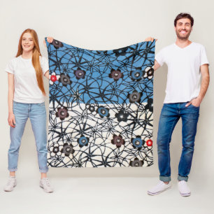 Couverture Polaire Teinture japonaise d'okinawaïen (Bingata)