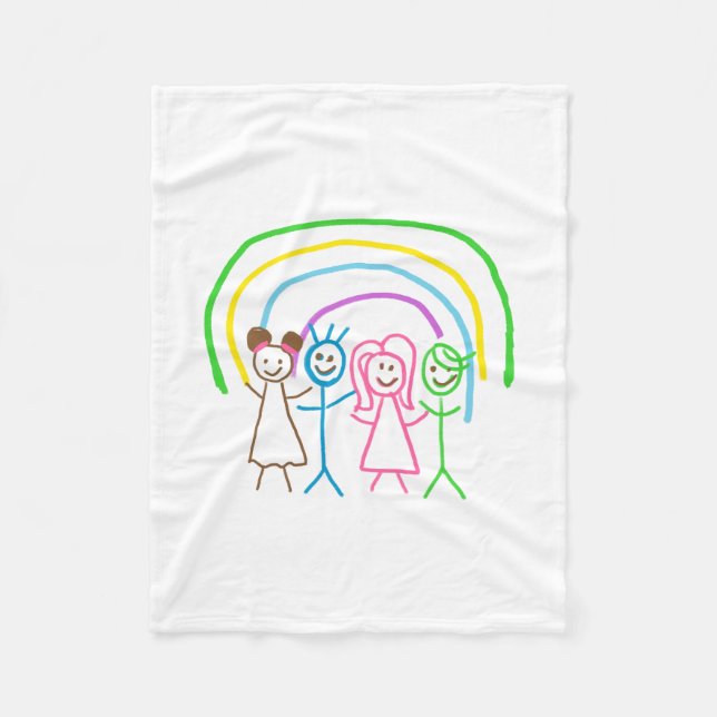 Couverture Polaire Télécharger des enfants Dessiner Transformer des e (Devant)