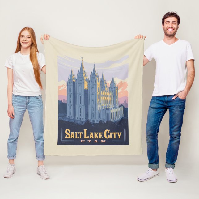 Couverture Polaire Temple de Salt Lake | Salt Lake City, Utah (En situation)