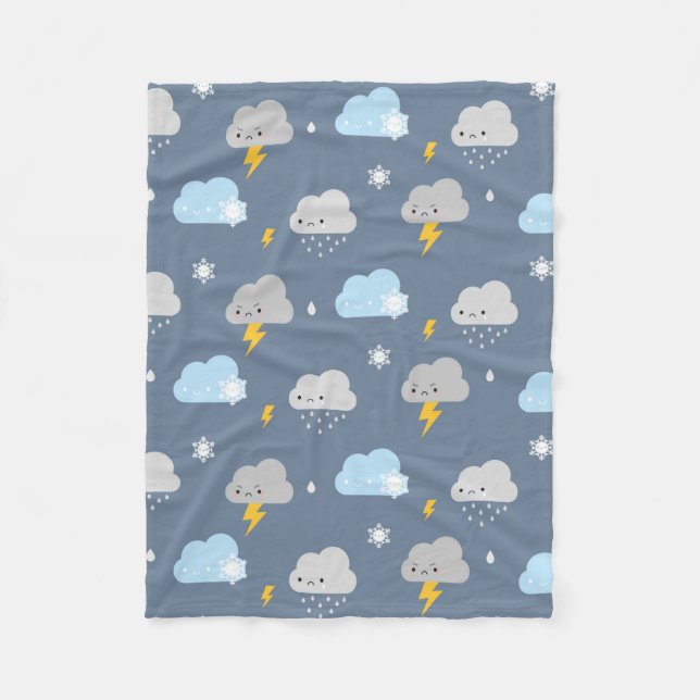 Couverture Polaire Temps orageux de Kawaii (Devant)