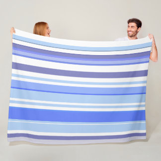 Couverture Polaire Tendance Moderne Bohème Chic Rayures