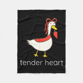 Couverture Polaire Tender Heart Steady Love Funny Goose Couple Matchi