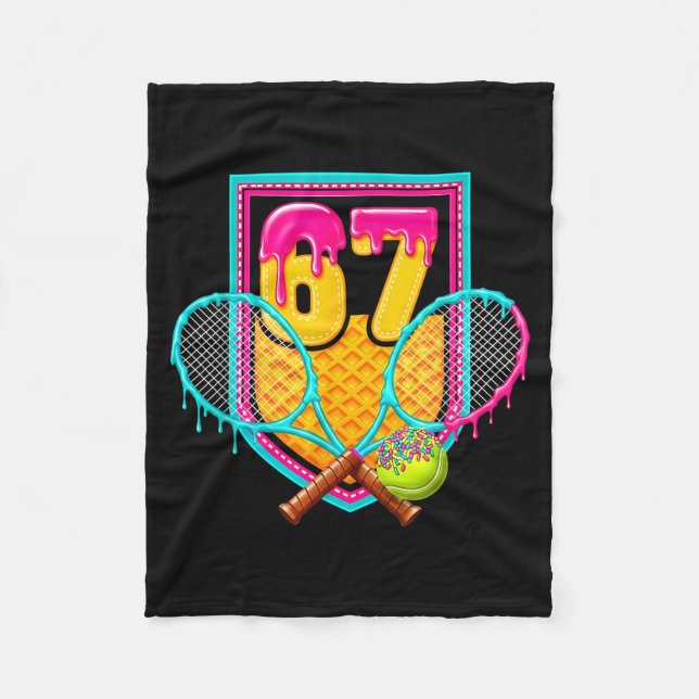 Couverture Polaire Tennis Drip Number 67 Tennis Player  (Devant)