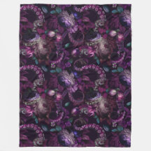 Tentacle Gothique Rose Foncé Avec Fleurs