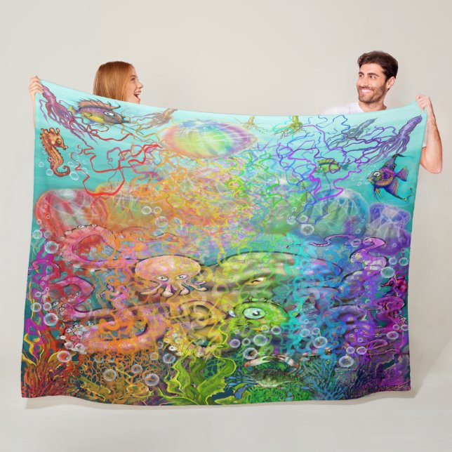 Couverture Polaire Tentacles (En situation)