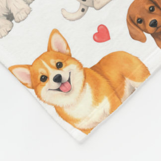 Couverture Polaire Terrain de jeu des amis chiots