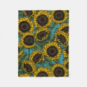 Couverture Polaire Terrain de tournesol