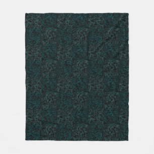Couverture Polaire Terrain Motif Vert 01bx4.Noir