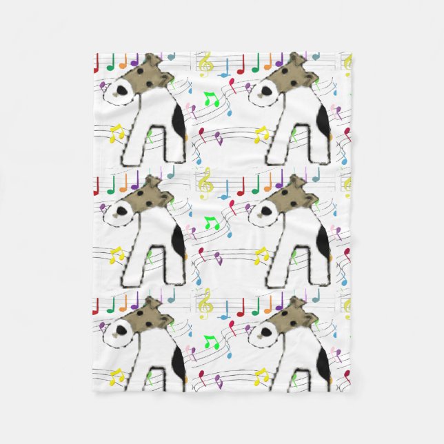 Couverture Polaire Terrier et musique de Fox (Devant)