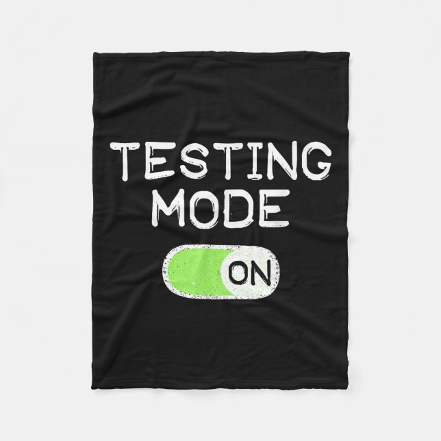 Couverture Polaire Testing Mode On Funny Test Day Teachers Student Mo (Devant)