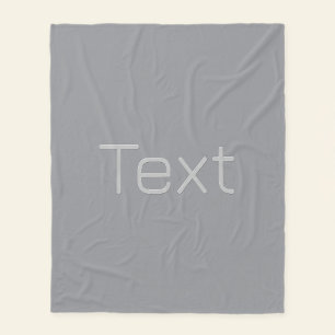 Couverture Polaire Texte simple à 3 dimensions   Gray