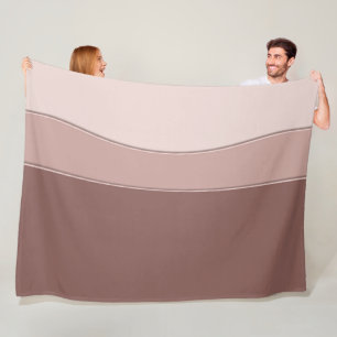 Couverture Polaire Texture beige dynamique géométrique abstraite