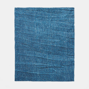 Couverture Polaire Texture bleu denim, texture bluejeans