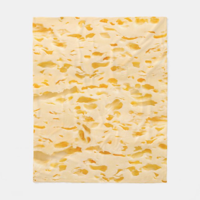 Couverture Polaire Texture de fromage avec trous (Devant)