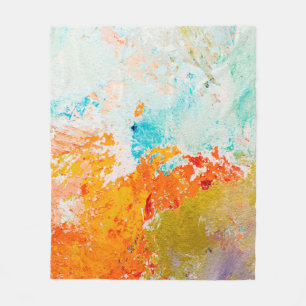 Couverture Polaire texture de peinture à l'huile abstraite sur toile,