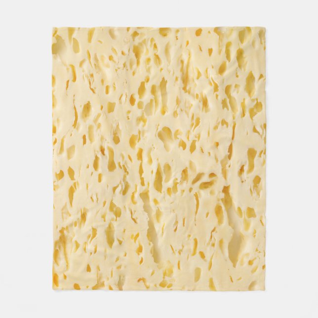 Couverture Polaire Texture du fromage, trous caractéristiques (Devant)
