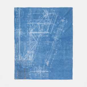 Couverture Polaire texture du plan architecture motif construction bl