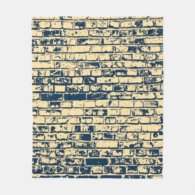 Couverture Polaire Texture d'un mur en brique. Design élégant de papi (Devant)