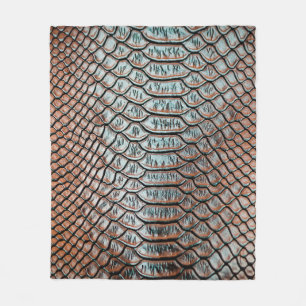 Couverture Polaire texture en cuir de peau texture de fond, crocodile