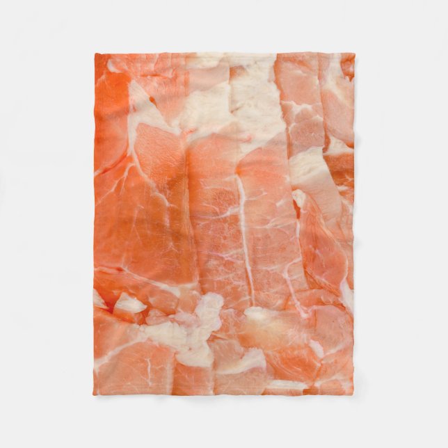 Couverture Polaire Texture juteuse d'enveloppe de tranches de viande (Devant)
